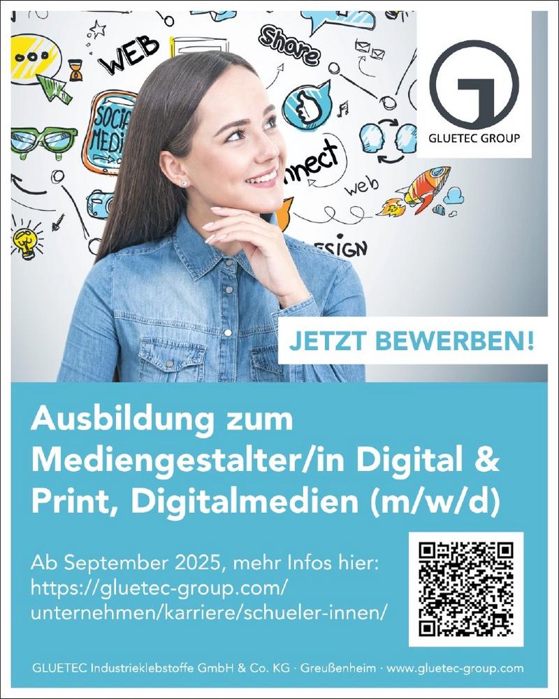 Ausbildungsplatz zum Mediengestalter/in Digital und Print, Fachrichtung: Digitalmedien (m/w/d) (Ausbildung / Duales Studium | Greußenheim)